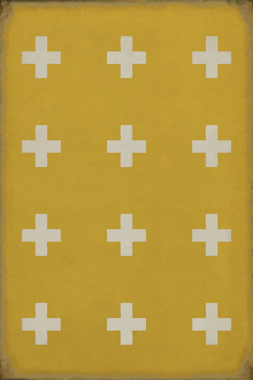 Pattern 24 Lemnos - vinyl floor cloth sizes 20x30, 24x36, 30x44, 38x56