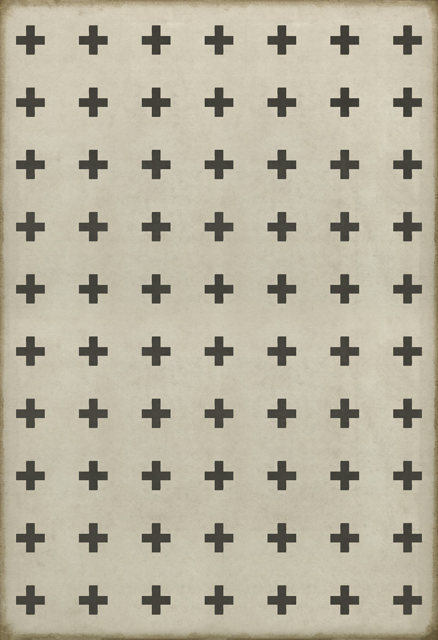 Pattern 24 Ithaca - vinyl floor cloth sizes 96x140, 120x175