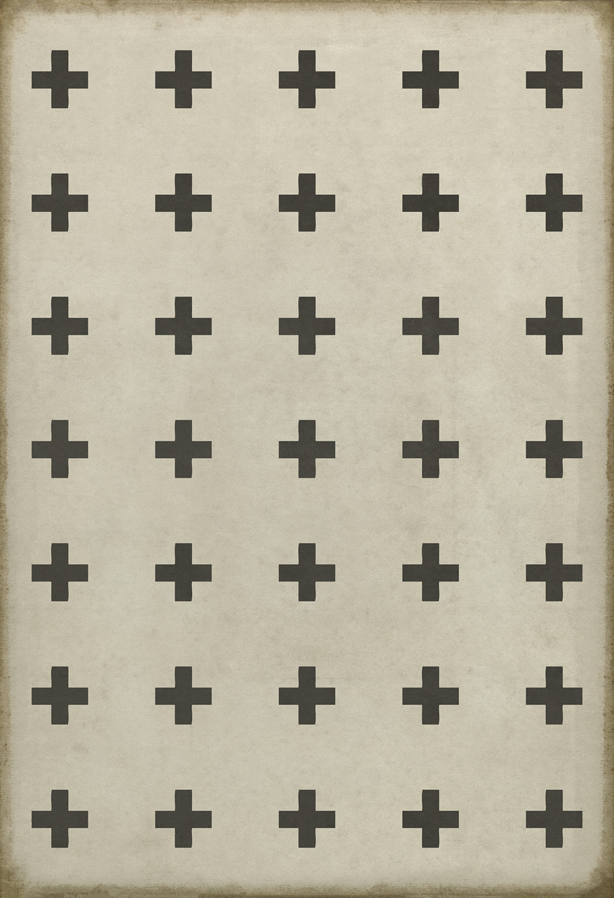 Pattern 24 Ithaca - vinyl floor cloth sizes 52x76, 70x102