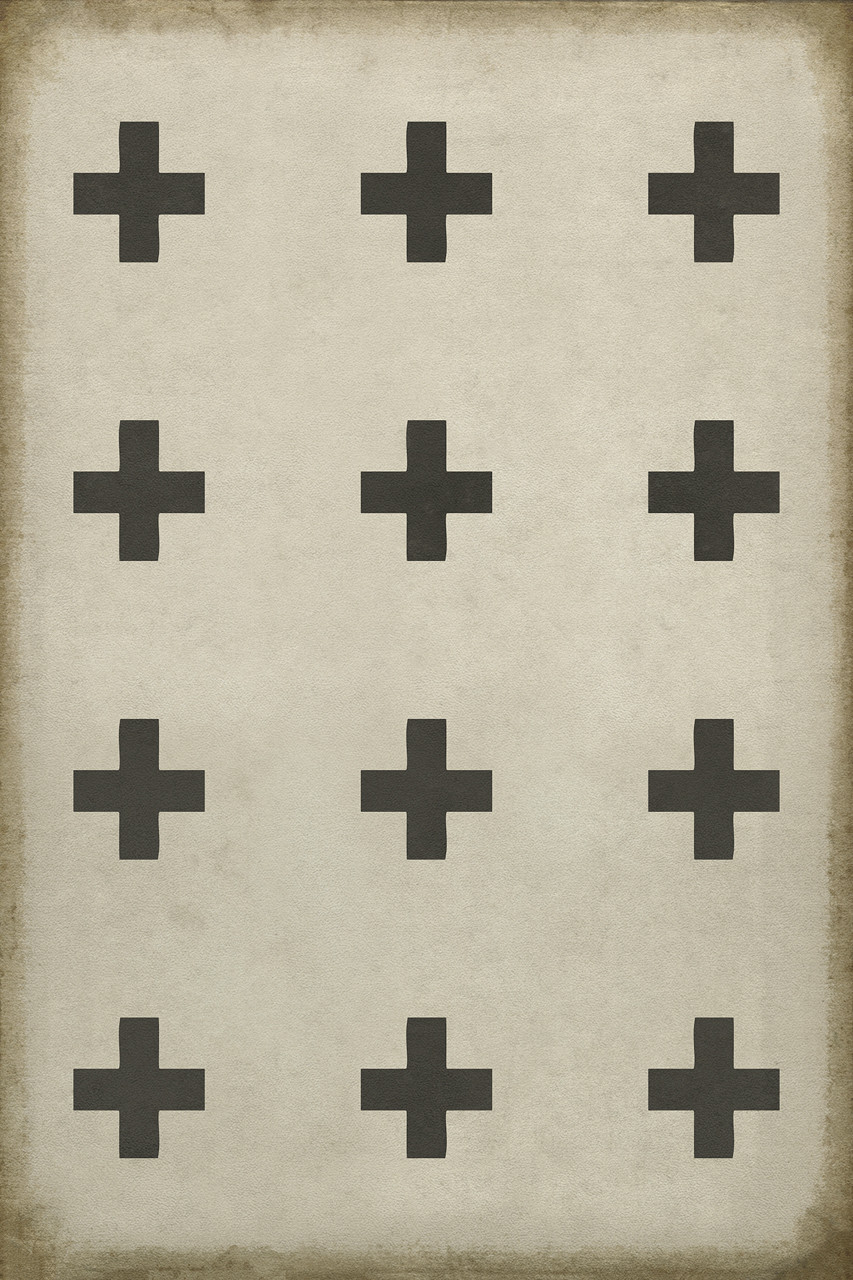 Pattern 24 Ithaca - vinyl floor cloth sizes 20x30, 24x36, 30x44, 38x56