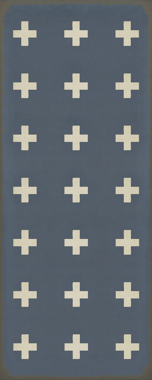Pattern 24 Greece - vinyl floor cloth sizes 30x75, 36x90