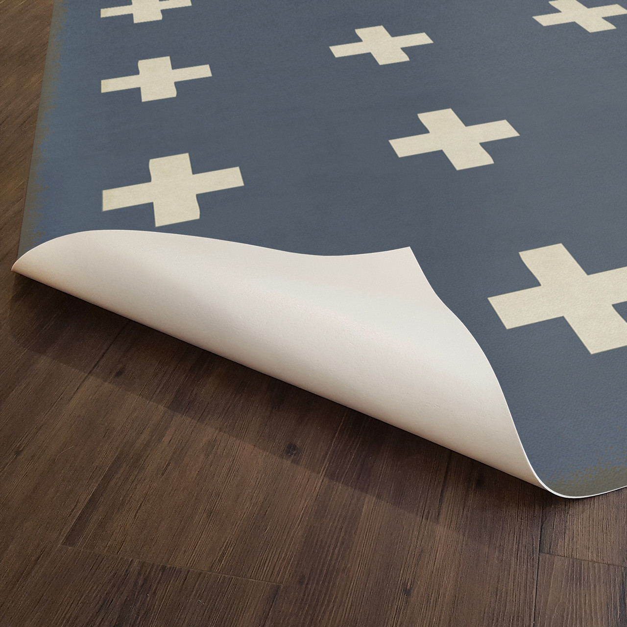 Pattern 24 Greece - vinyl floor cloth underside 