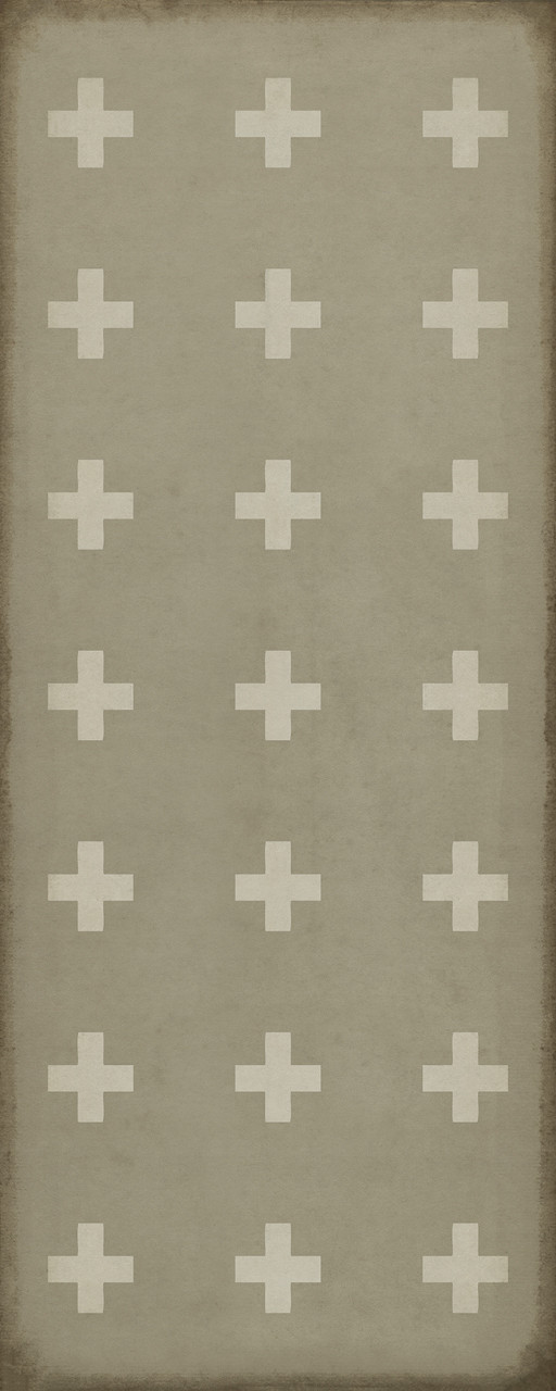 Pattern 24 Kalamos - vinyl floor cloth sizes 30x75, 36x90