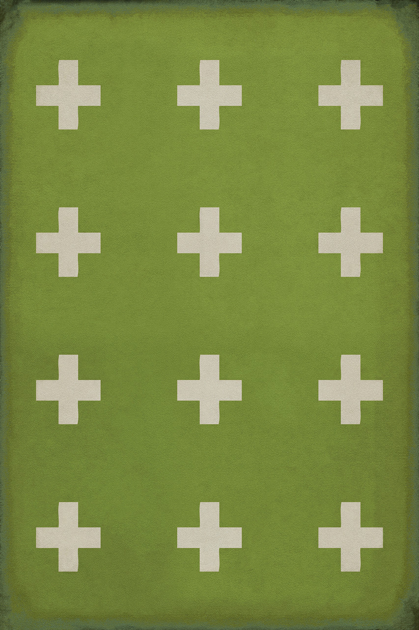Pattern 24 Corsica - vinyl floor cloth sizes 20x30, 24x36, 30x44, 38x56