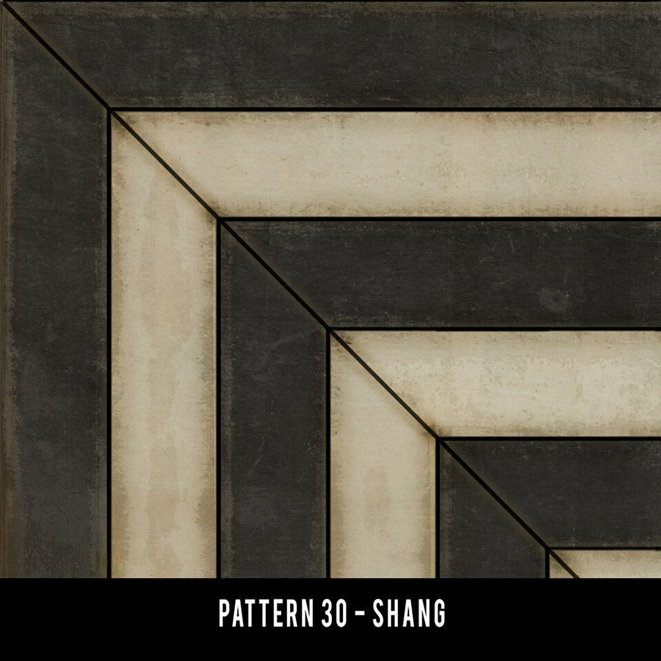 Pattern 30 Shang - vinyl floor cloth swatch sample