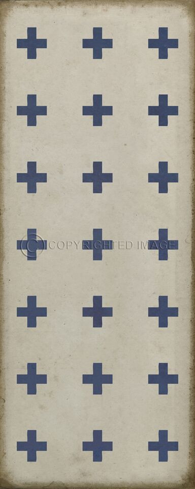 Pattern 24 Skyros - vinyl floor cloth sizes  30x75, 36x90 