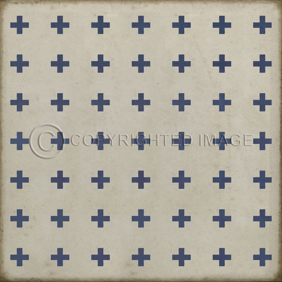 Pattern 24 Skyros - vinyl floor cloth sizes 96x96, 120x120
