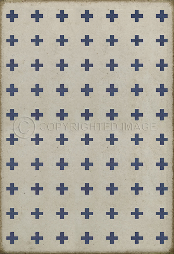 Pattern 24 Skyros - vinyl floor cloth sizes 96x140 and 120x175 