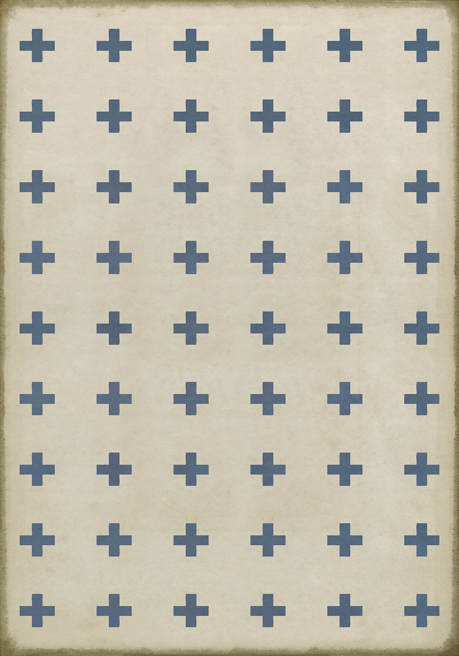 Pattern 24 Skyros - vinyl floor cloth size 84x120