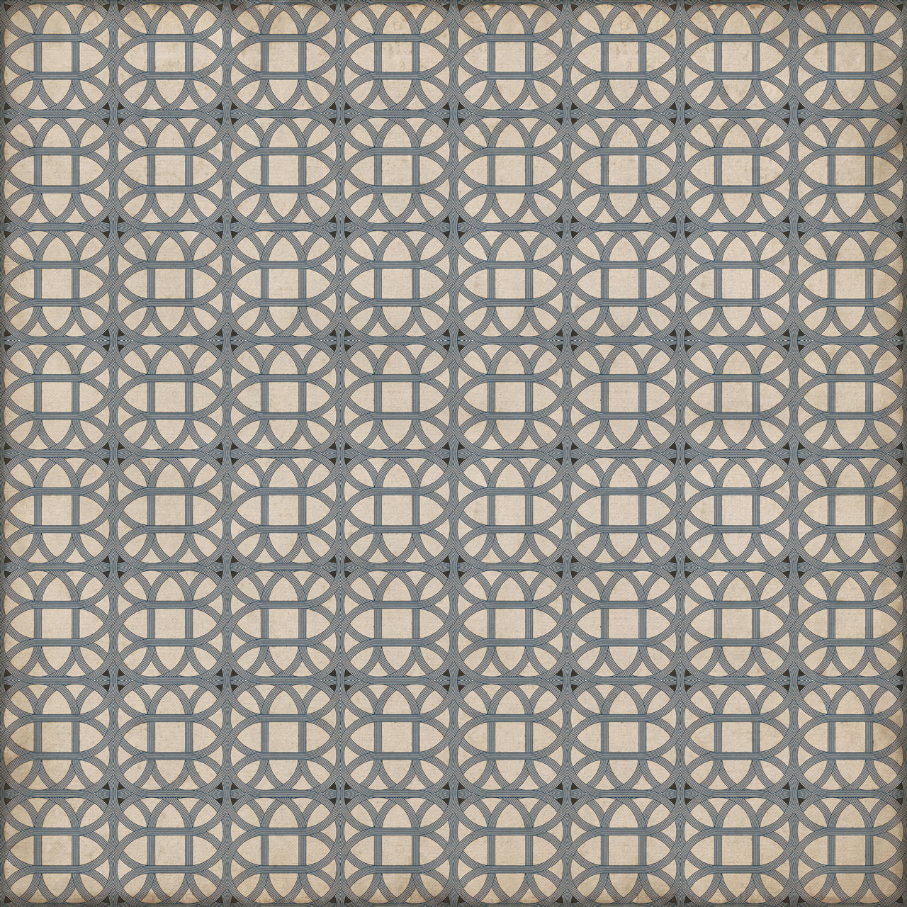 Williamsburg Laramie Lattice James Geddy - vinyl floor cloth sizes 96x96, 120x120