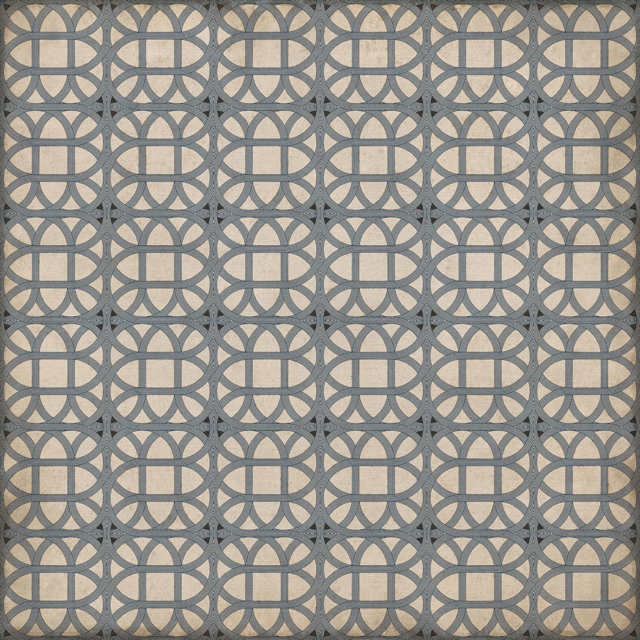 Williamsburg Laramie Lattice James Geddy - vinyl floor cloth sizes 60x60, 72x72