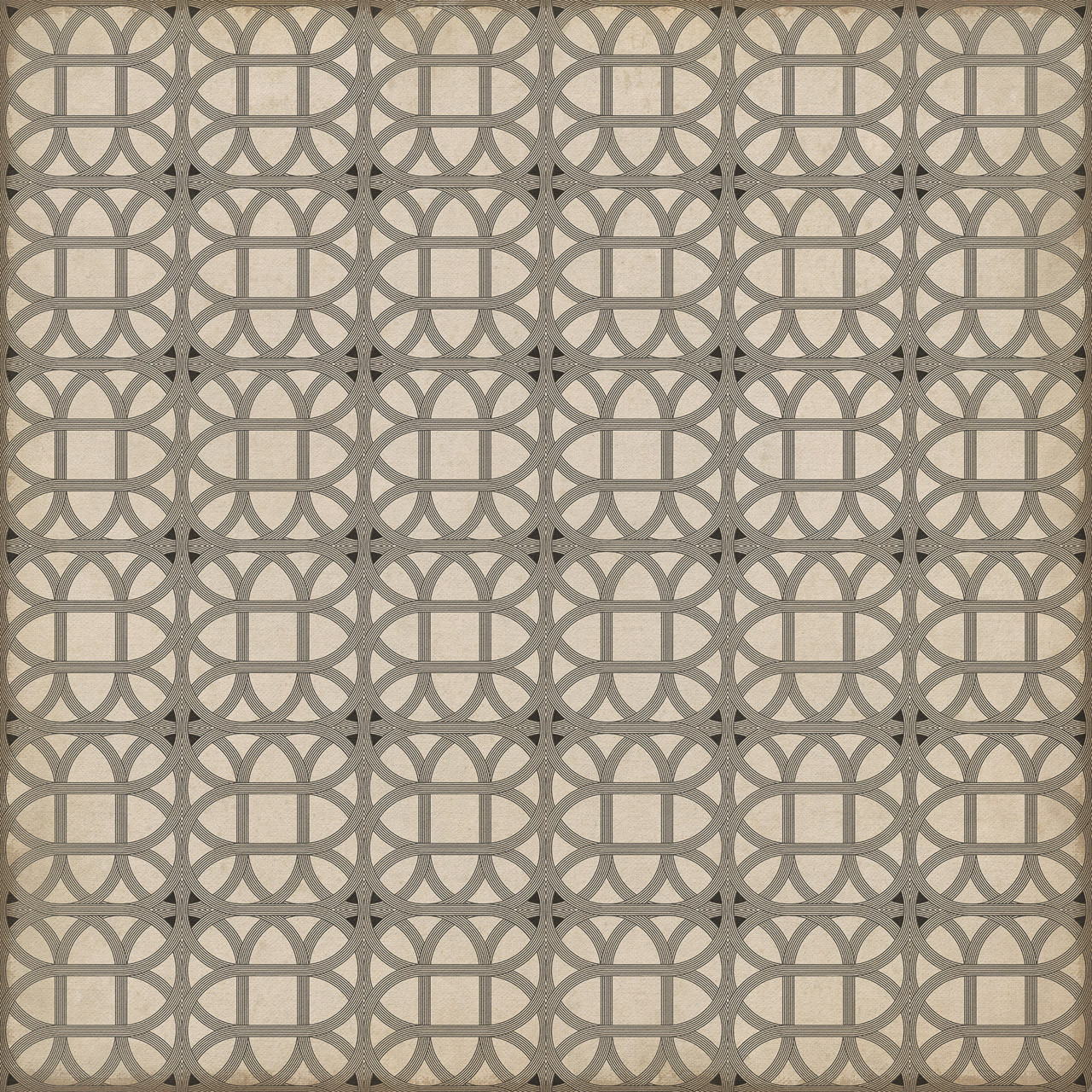 Williamsburg Laramie Lattice Joseph Ward - vinyl floor cloth sizes 60x60, 72x72