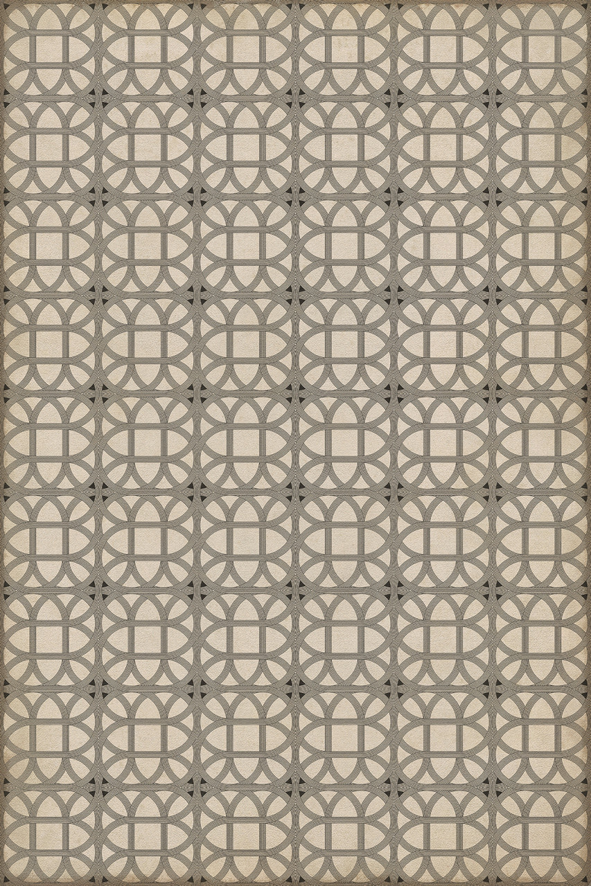 Williamsburg Laramie Lattice Joseph Ward - vinyl floor cloth sizes 20x30, 24x36, 38x56, 52x76, 70x102
