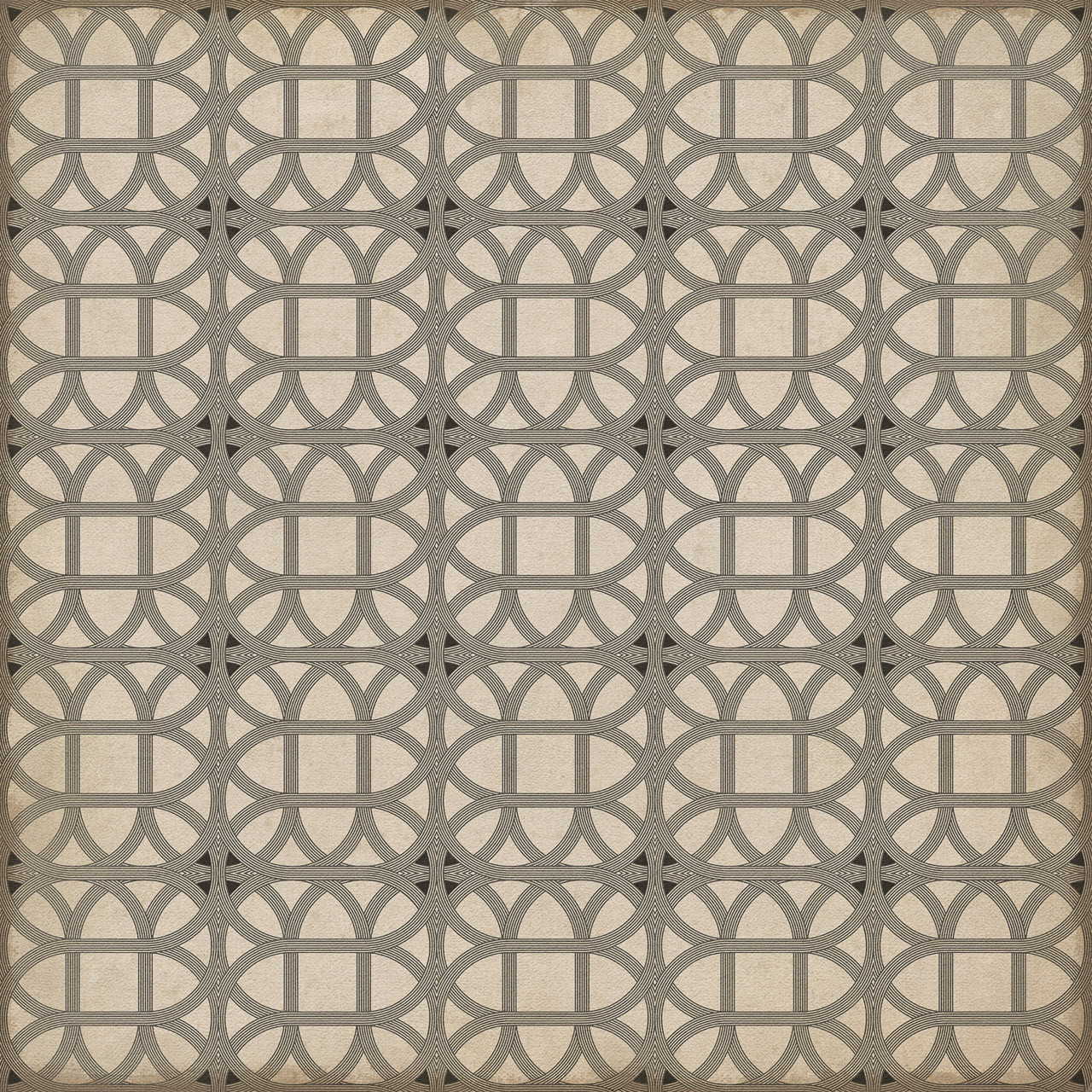 Williamsburg Laramie Lattice Joseph Ward - vinyl floor cloth sizes 36x36. 48x48