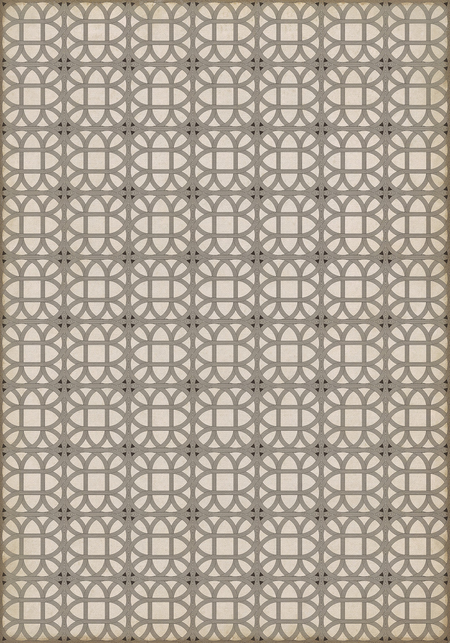 Laramie Lattice Joseph Ward - vinyl floor cloth size 84x120