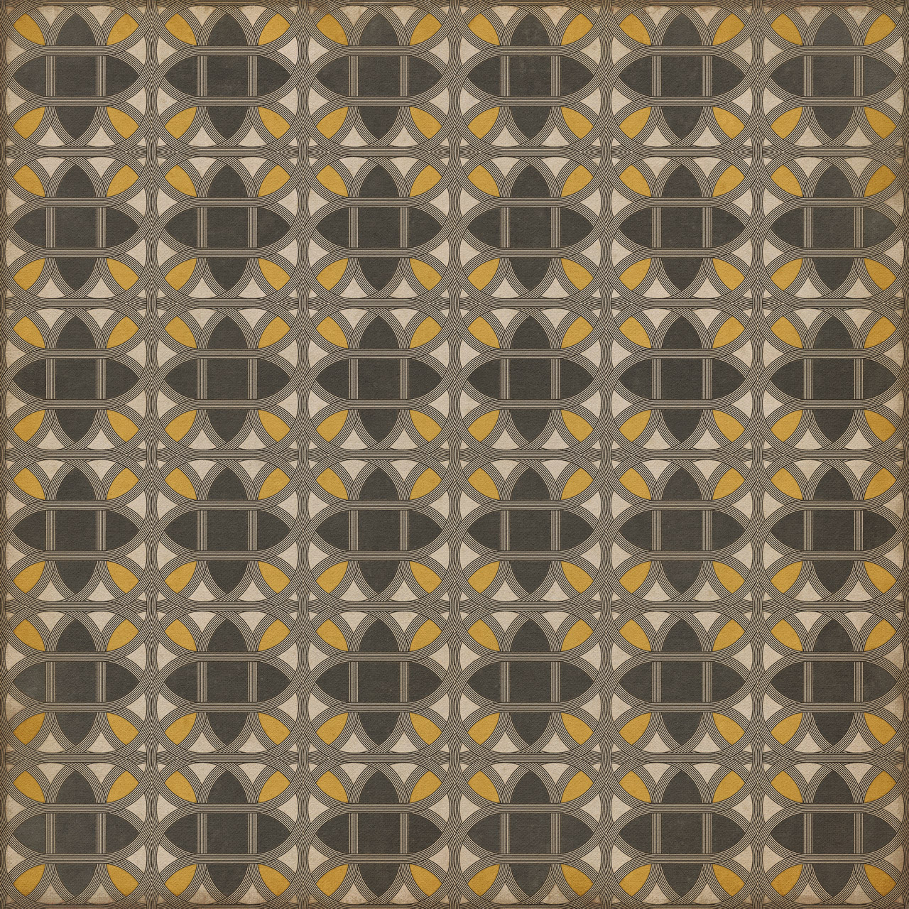 Williamsburg Laramie Lattice Paul Revere - vinyl floor cloth sizes 60x60, 72x72