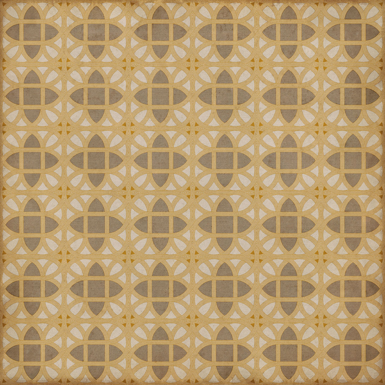 Williamsburg Laramie Lattice William Plummer - vinyl floor cloth sizes 60x60, 72x72