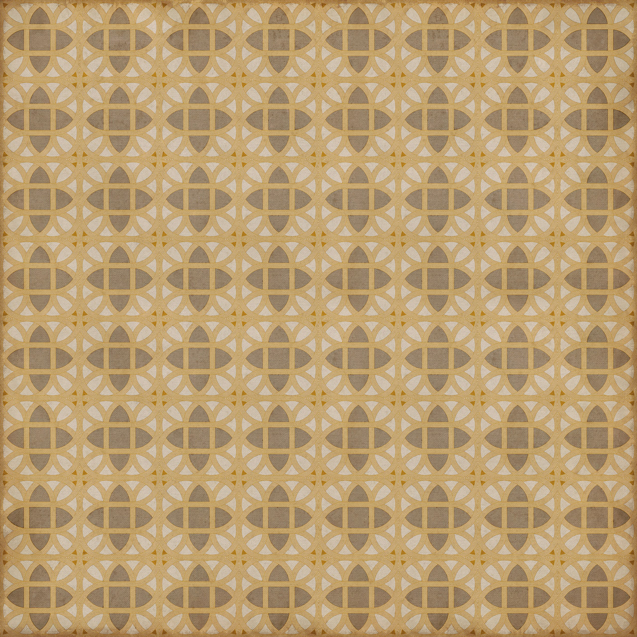 Williamsburg Laramie Lattice William Plummer - vinyl floor cloth sizes 96x96, 120x120