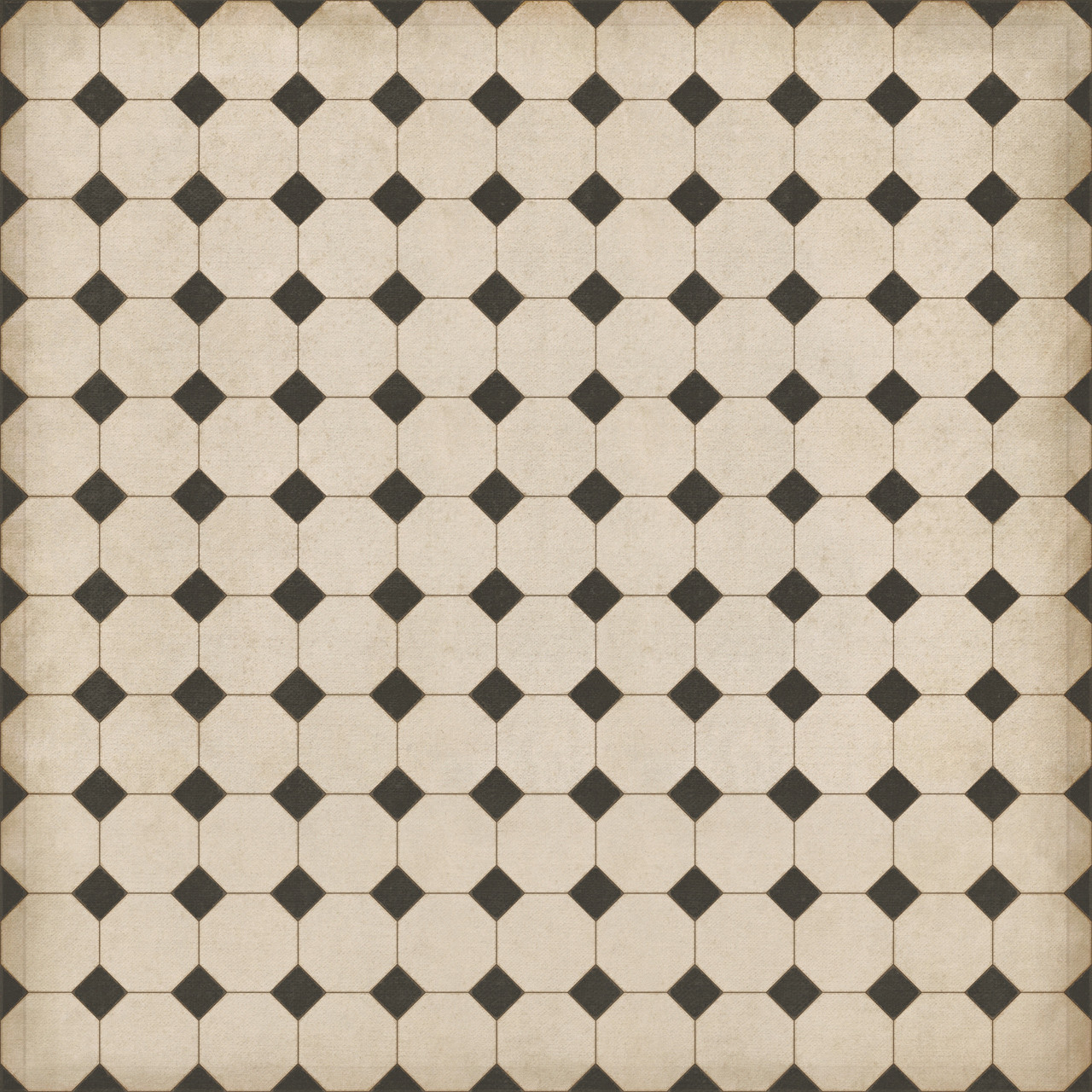 Williamsburg Octagons Adams - vinyl floor cloth sizes 96x96, 120x120