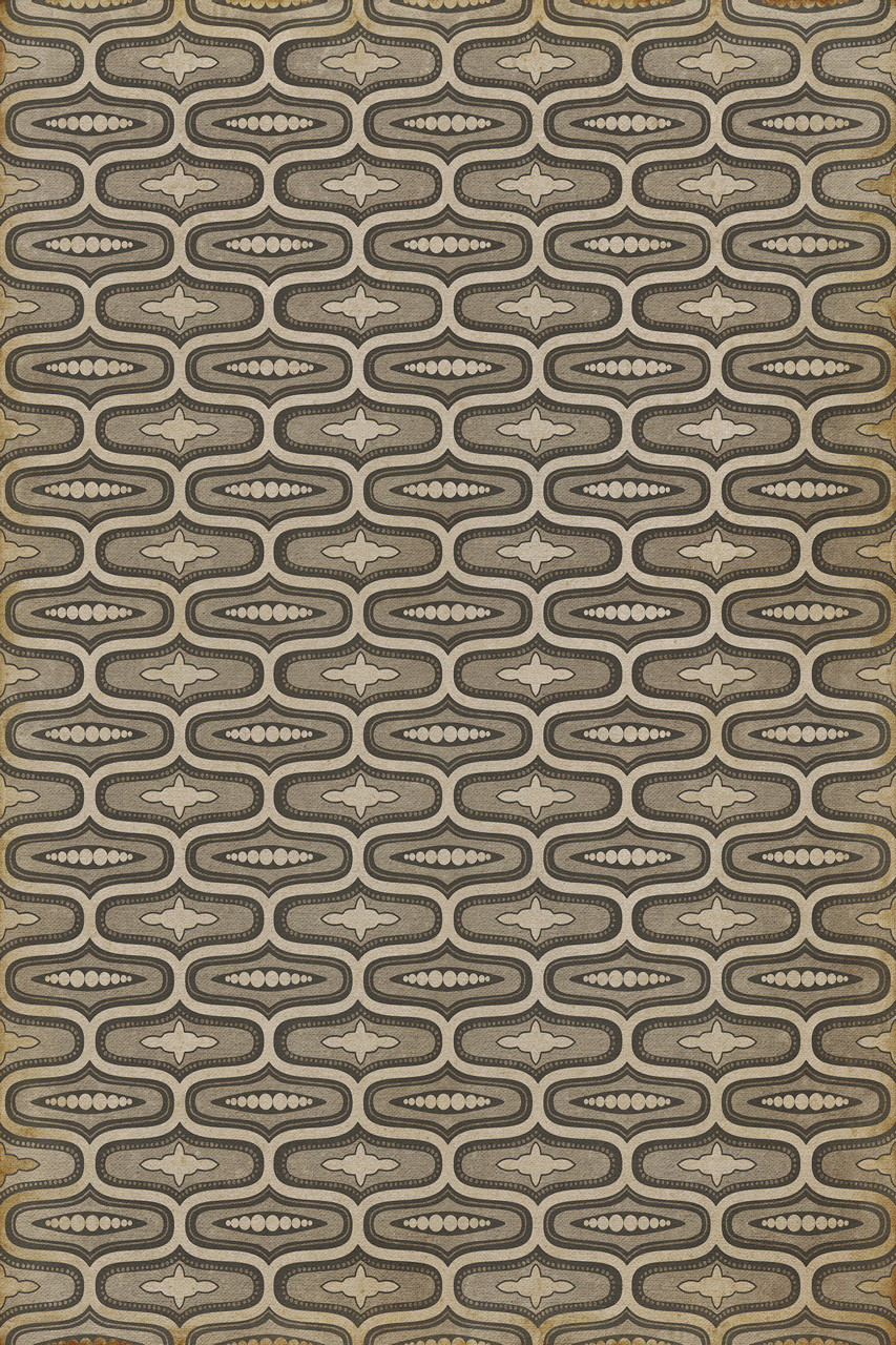 Williamsburg Wavy Lines Richardson - vinyl floor cloth sizes 20x30, 24x36, 38x56, 52x76, 70x102