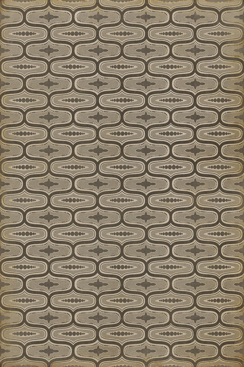 Wavy Lines Sterne - vinyl floor cloth sizes 20x30, 24x36, 30x44, 38x56, 52x76, 70x102