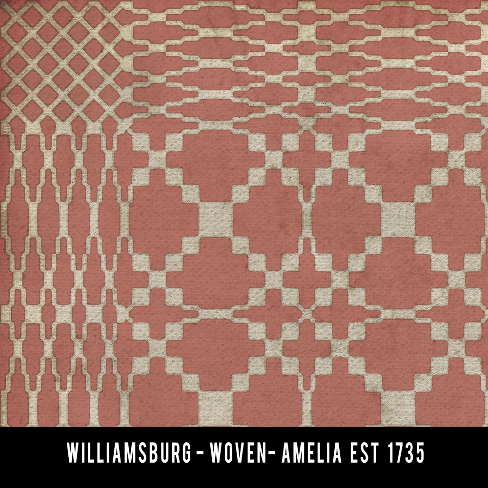 Williamsburg Woven Amelia - vinyl floor cloth swatch sample