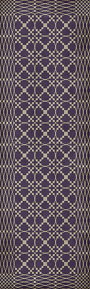 Williamsburg Woven Amherst - vinyl floor cloth sizes 24x77, 30x96, 36x115