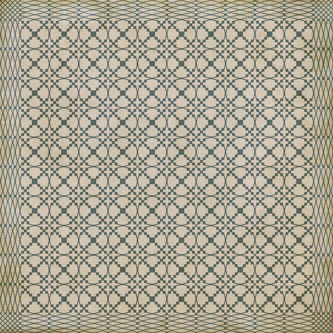 Woven Augusta - vinyl floor cloth size 84x84