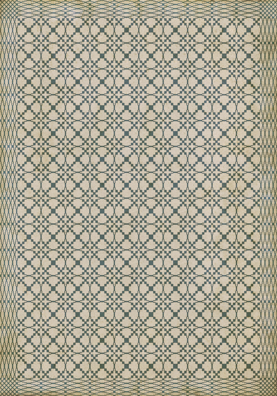 Woven Augusta - vinyl floor cloth size 84x120