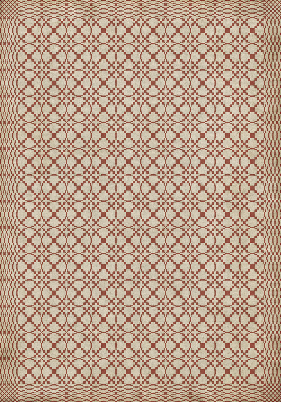 Woven Caroline - vinyl floor cloth size 84x120