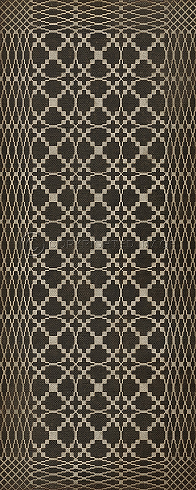 Williamsburg Woven Gloucester - vinyl floor cloth sizes 30x75, 36x90 