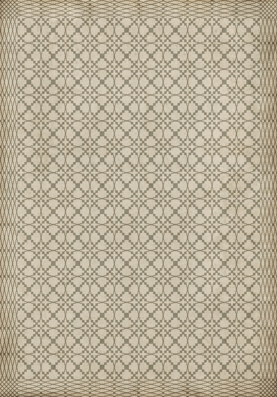 Woven Isle of Wight - vinyl floor cloth size 84x120