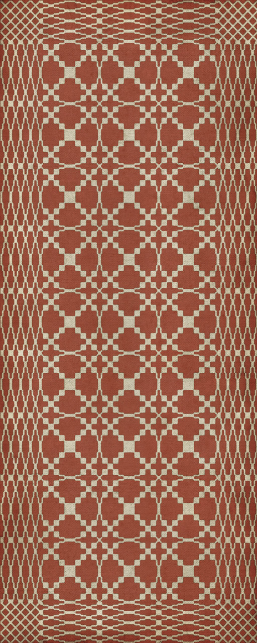 Williamsburg Woven Rappahannock - vinyl floor cloth size 36x90