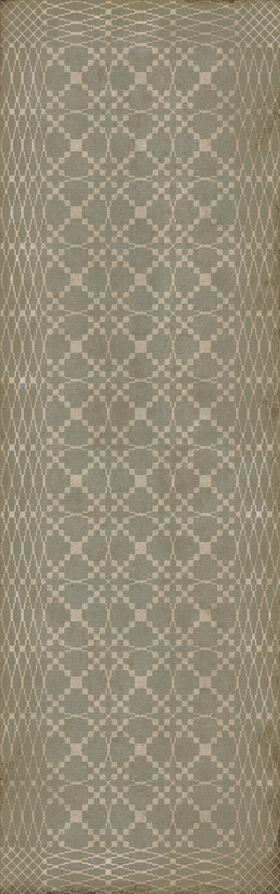 Williamsburg Woven Rockingham - vinyl floor cloth size 36x115