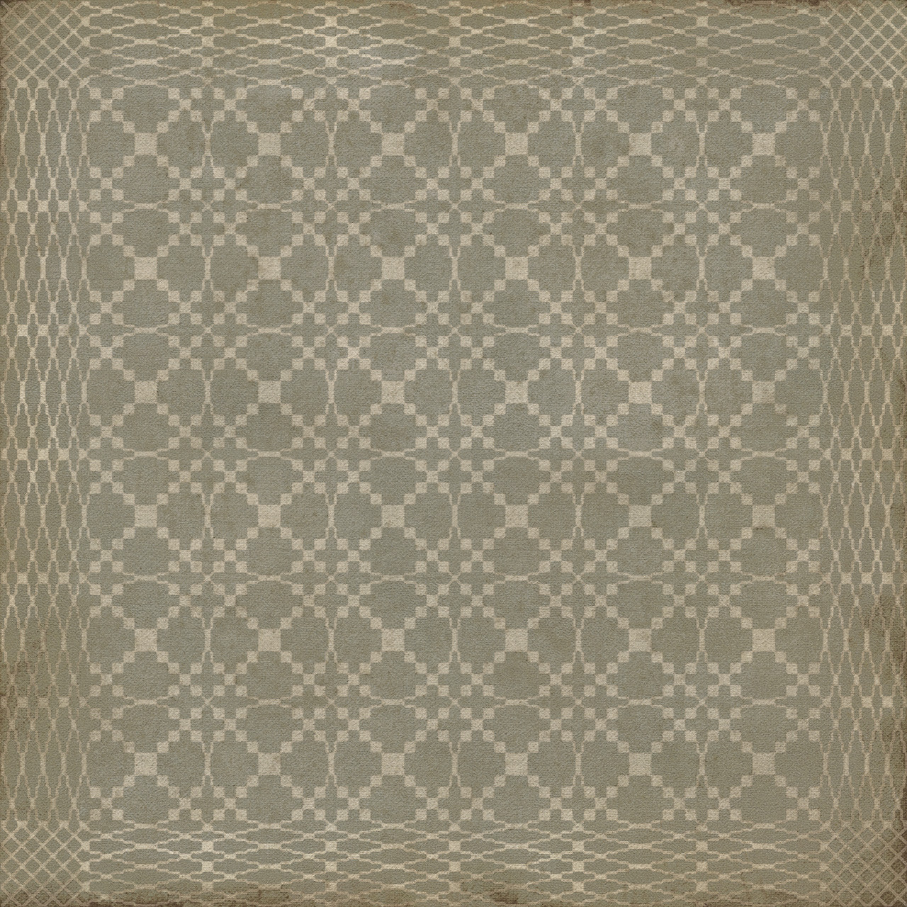 Williamsburg Woven Rockingham - vinyl floor cloth sizes 36x36, 48x48