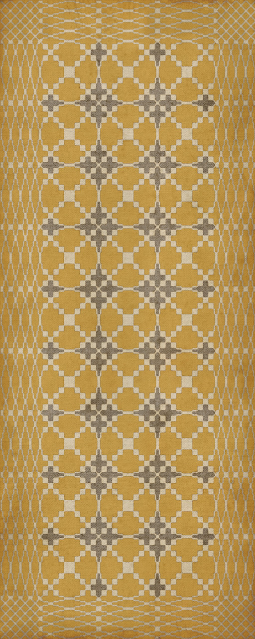 Williamsburg Woven Surry - vinyl floor cloth size 36x90