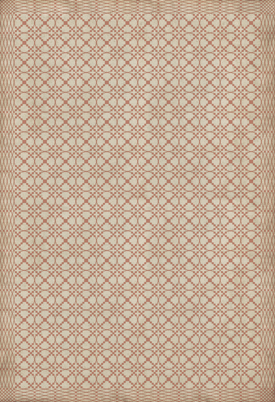 Williamsburg Woven Westmoreland - vinyl floor cloth sizes 96x140, 120x175