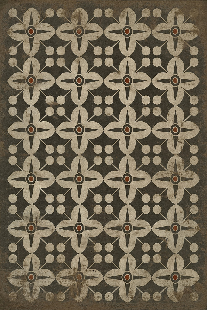 pattern 3 oz (distressed) quick ship vinyl floor cloth sizes 20x30, 24x36, 38x56, 52x76, 70x102