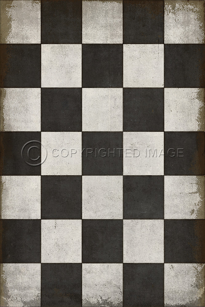 pattern 7 checkered past quick ship vinyl floor cloth