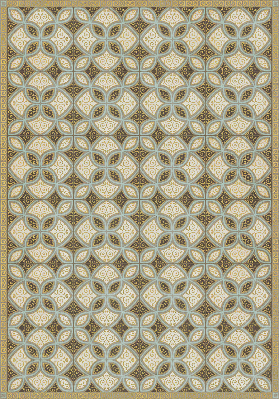 Pattern 25 Gustav - vinyl floor cloth size 84x120