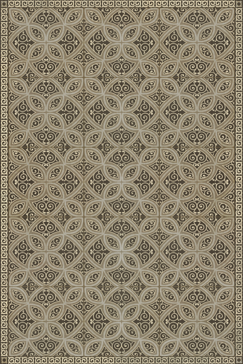 Pattern 25 Meiji - vinyl floor cloth sizes 20x30, 24x36, 30x44, 38x56, 52x76, 70x102