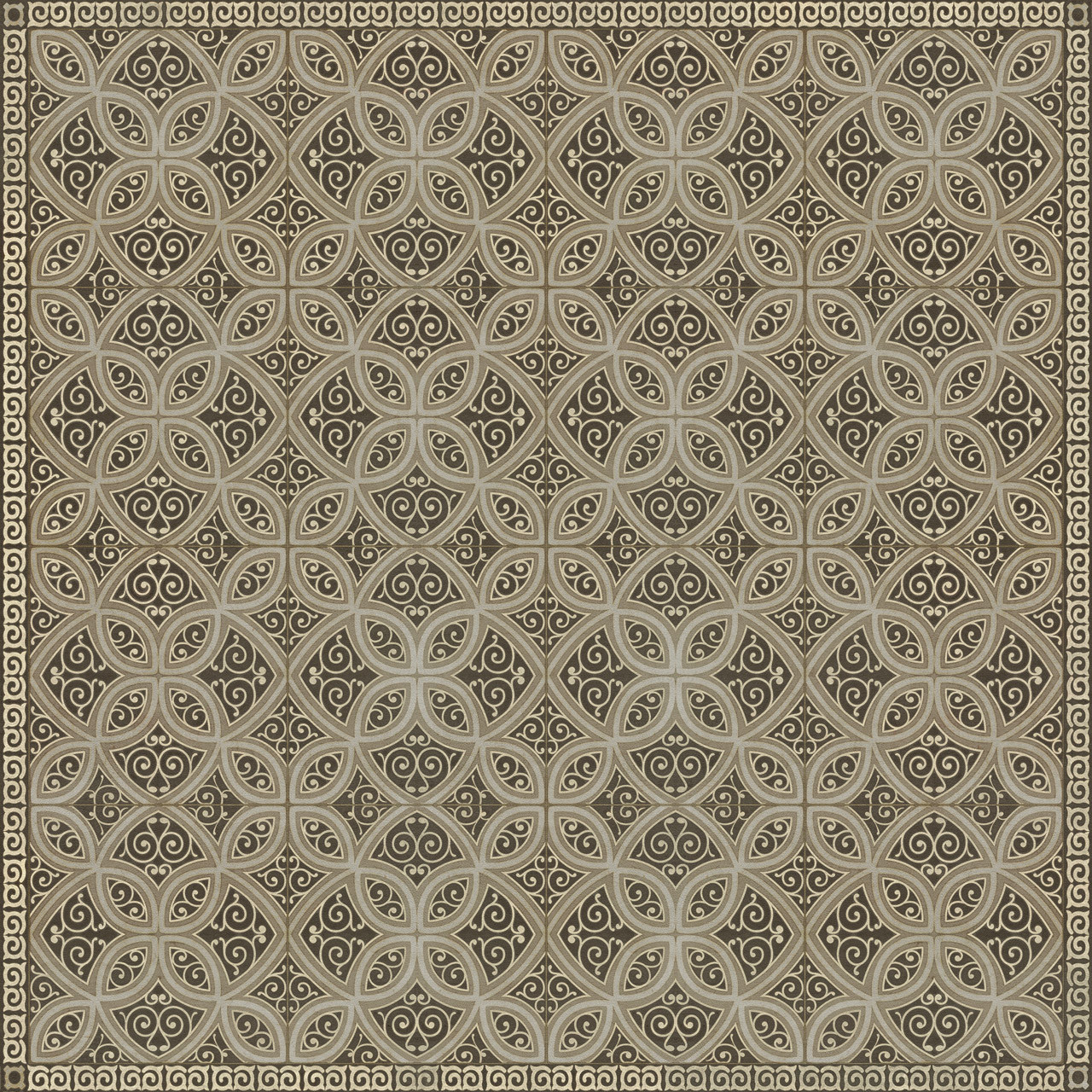 Pattern 25 Meiji - vinyl floor cloth sizes 60x60, 72x72, 84x84