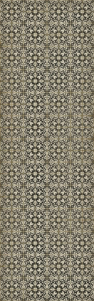 Pattern 56 Mr Gardiner - vinyl floor cloth sizes 24x77, 26x83, 30x96, 36x115