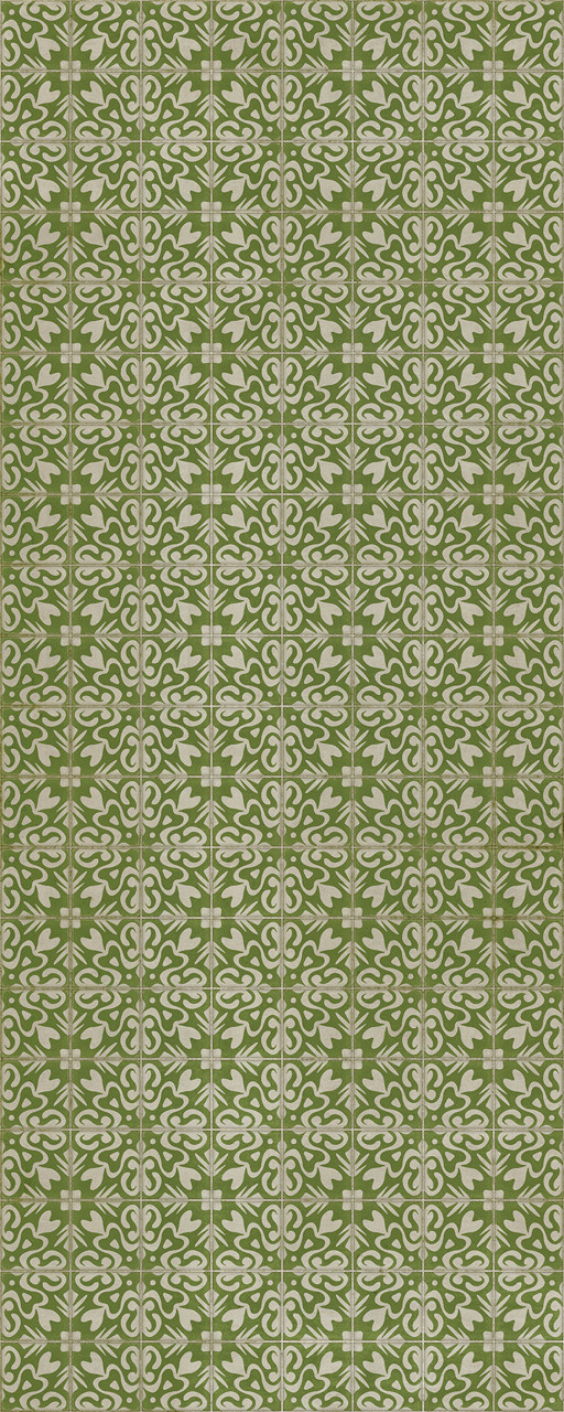 Pattern 56 Isabella Thorpe - vinyl floor cloth sizes 30x75, 36x90