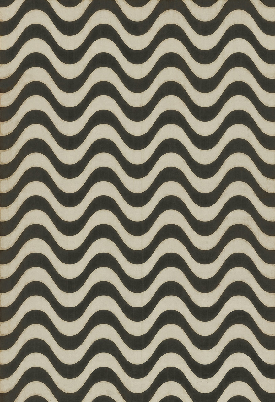Pattern 18 Frequency - vinyl floor cloth sizes 52x76, 70x102