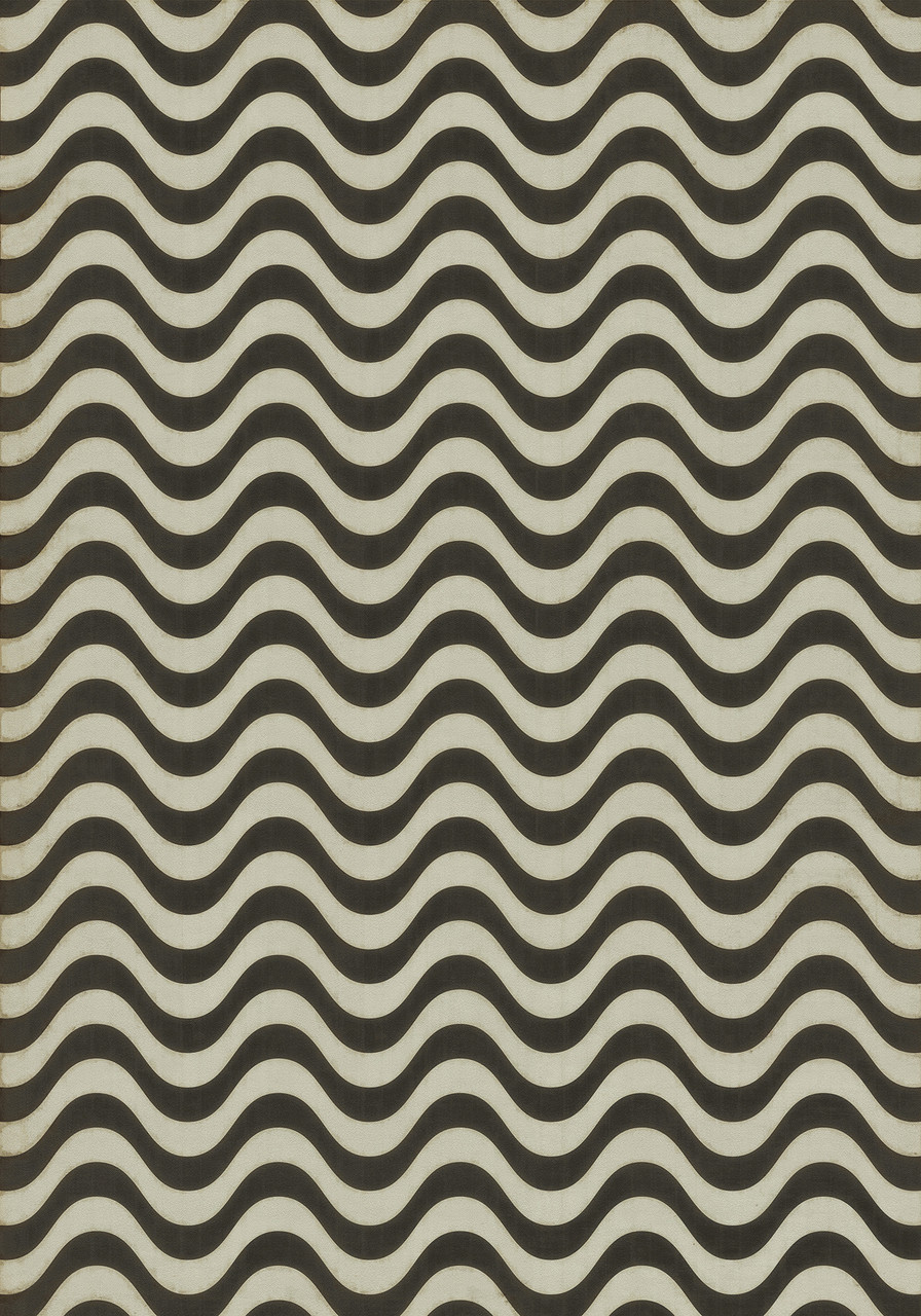 Pattern 18 Frequency - vinyl floor cloth size 84x120