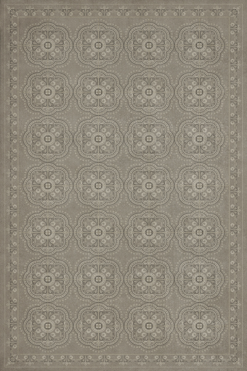 Pattern 28 Stilled - vinyl floor cloth sizes 20x30, 24x36, 30x44, 38x56