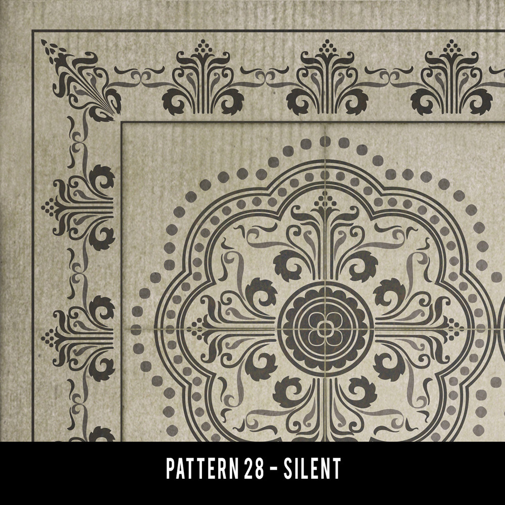 Pattern 28 Silent - vinyl floor cloth swatch sample