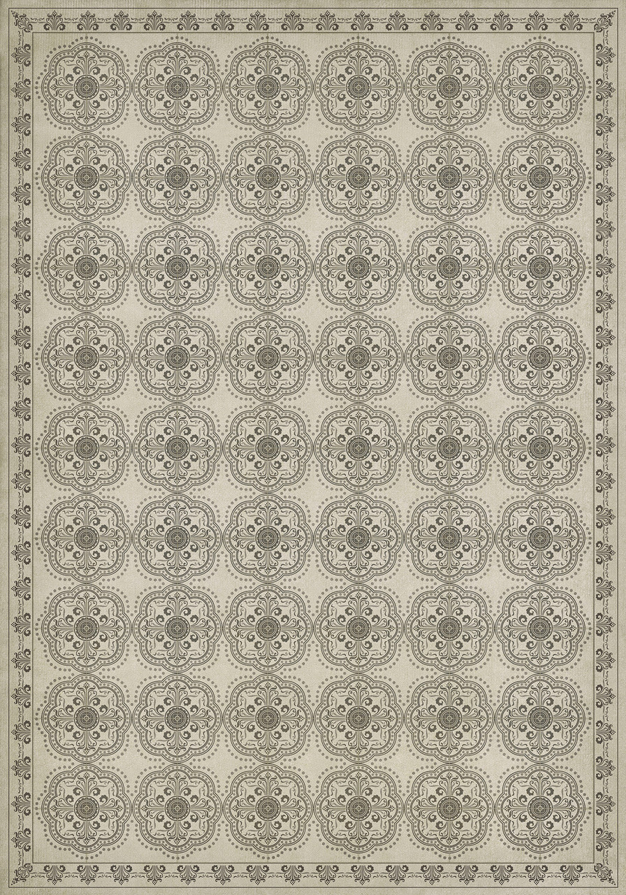 Pattern 28 Silent - vinyl floor cloth size 84x120