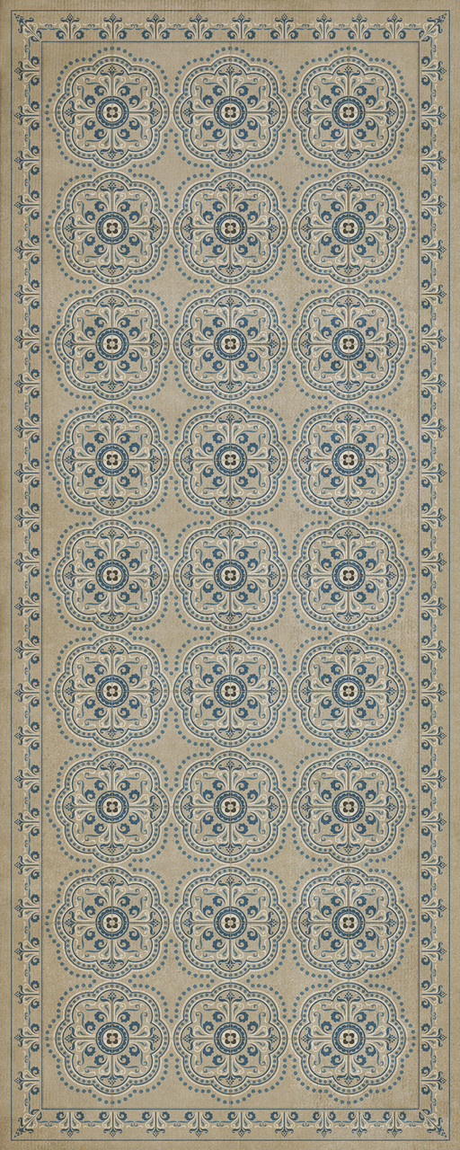 Pattern 28 Solitude - vinyl floor cloth sizes 30x75, 36x90
